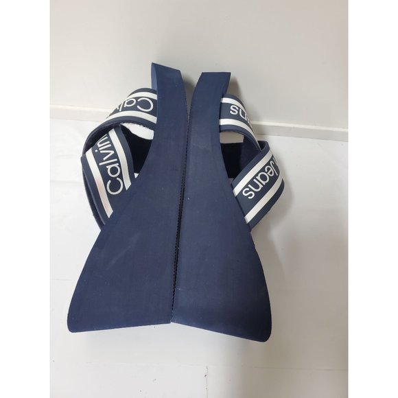 Women Calvin Klein Peep Toe Sandals Calvin Klein - Picture 9 of 11